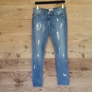 PAIGE Size 26 Jimmy Jimmy Skinny Distressed Jeans